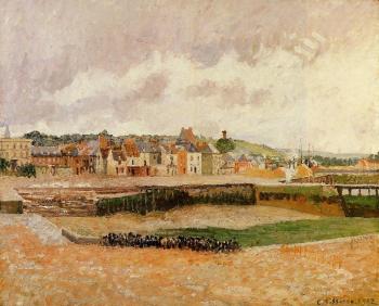 Camille Pissarro : Afternoon, the Dunquesne Basin, Dieppe, Low Tide